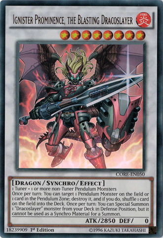 Ignister Prominence, the Blasting Dracoslayer [CORE-EN050] Ultra Rare - Yu-Gi-Oh! - Card Brawlers | Quebec | Canada |