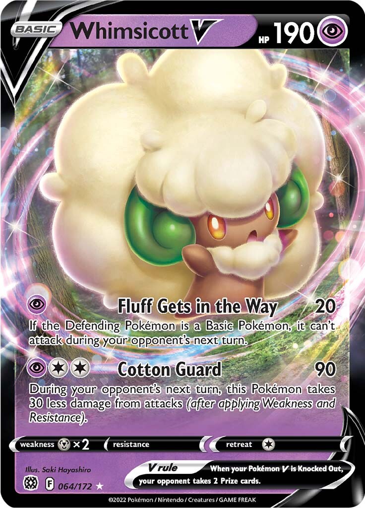 Whimsicott V (064/172) [Sword & Shield: Brilliant Stars] - Card Brawlers | Quebec | Canada | Yu-Gi-Oh!