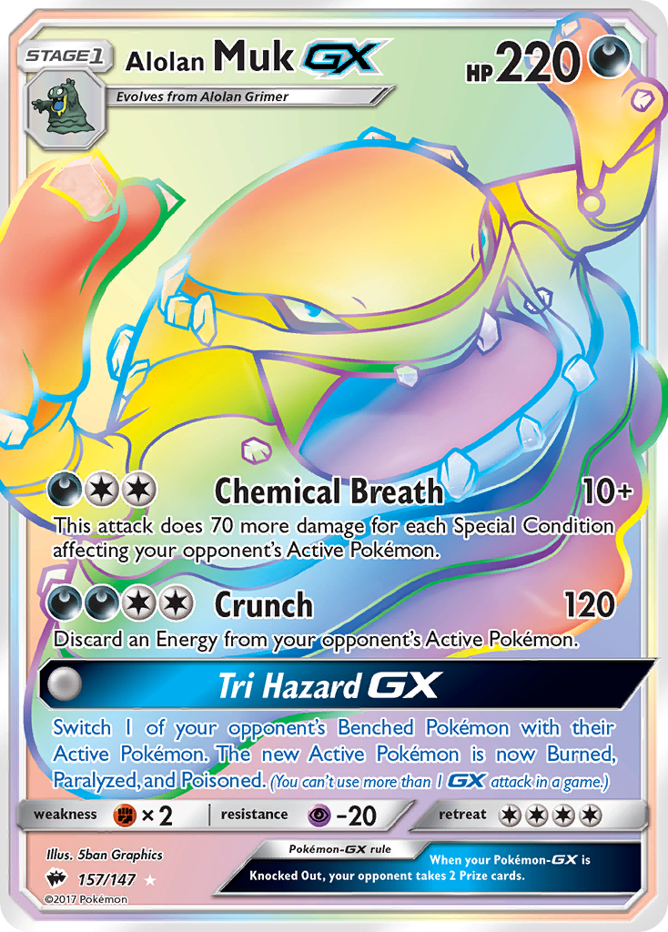 Alolan Muk GX (157/147) [Sun & Moon: Burning Shadows] - Card Brawlers | Quebec | Canada | Yu-Gi-Oh!