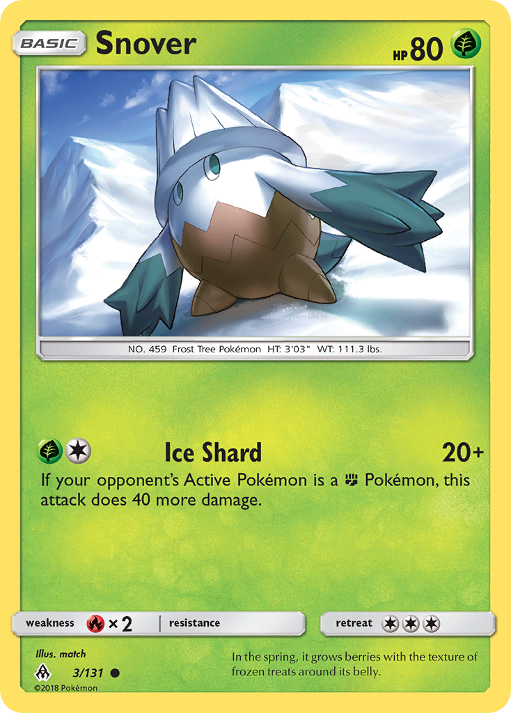Snover (3/131) [Sun & Moon: Forbidden Light] - Card Brawlers | Quebec | Canada | Yu-Gi-Oh!