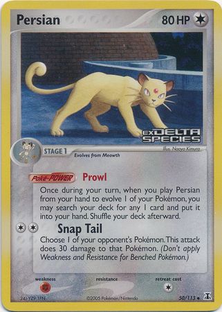 Persian (50/113) (Stamped) [EX: Delta Species] - Card Brawlers | Quebec | Canada | Yu-Gi-Oh!