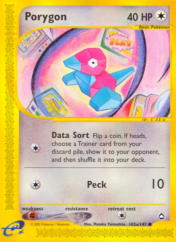 Porygon (103a/147) [Aquapolis] - Card Brawlers | Quebec | Canada | Yu-Gi-Oh!