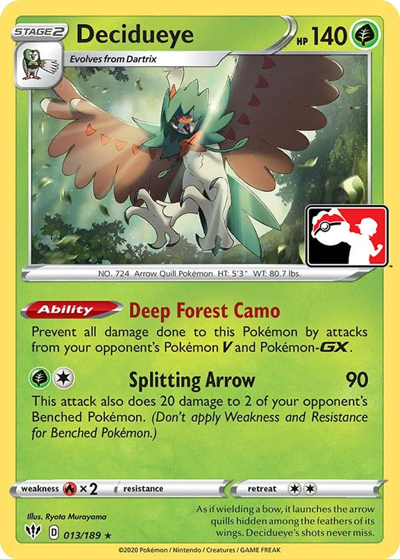 Decidueye (013/189) [Prize Pack Series One] - Card Brawlers | Quebec | Canada | Yu-Gi-Oh!