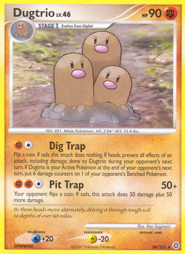 Dugtrio (24/132) [Diamond & Pearl: Secret Wonders] - Card Brawlers | Quebec | Canada | Yu-Gi-Oh!
