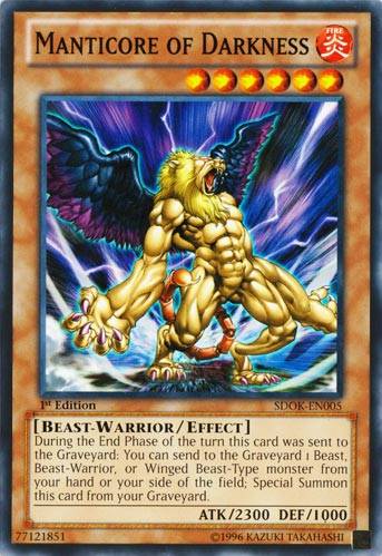 Manticore of Darkness [SDOK-EN005] Common - Yu-Gi-Oh! - Card Brawlers | Quebec | Canada |