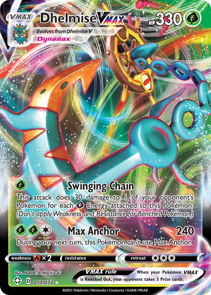 Dhelmise VMAX (010/072) [Sword & Shield: Shining Fates] - Card Brawlers | Quebec | Canada | Yu-Gi-Oh!