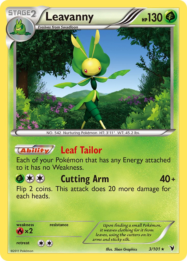 Leavanny (3/101) (Theme Deck Exclusive) [Black & White: Noble Victories] - Card Brawlers | Quebec | Canada | Yu-Gi-Oh!