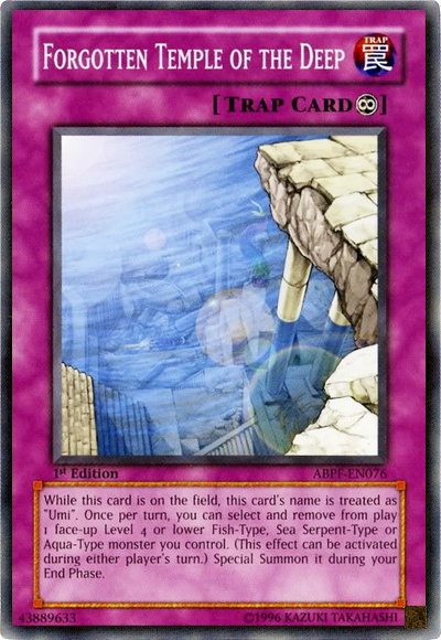Forgotten Temple of the Deep [ABPF-EN076] Common - Card Brawlers | Quebec | Canada | Yu-Gi-Oh!