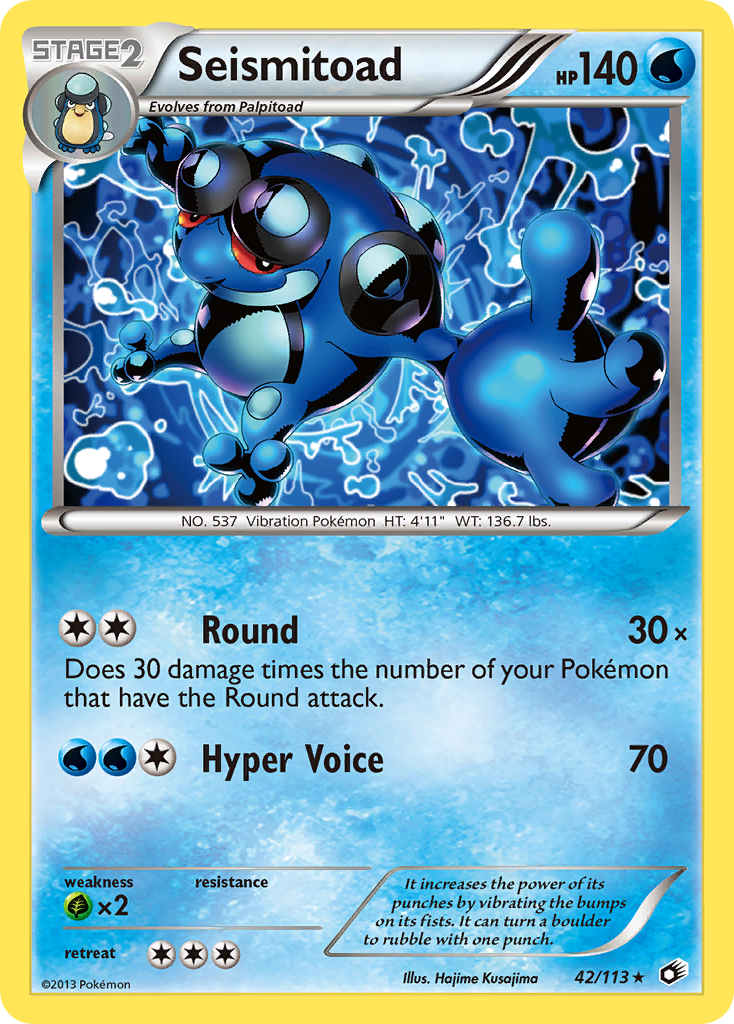Seismitoad (42/113) [Black & White: Legendary Treasures] - Card Brawlers | Quebec | Canada | Yu-Gi-Oh!