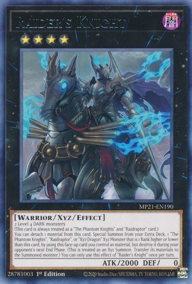 Raider's Knight [MP21-EN190] Rare - Card Brawlers | Quebec | Canada | Yu-Gi-Oh!