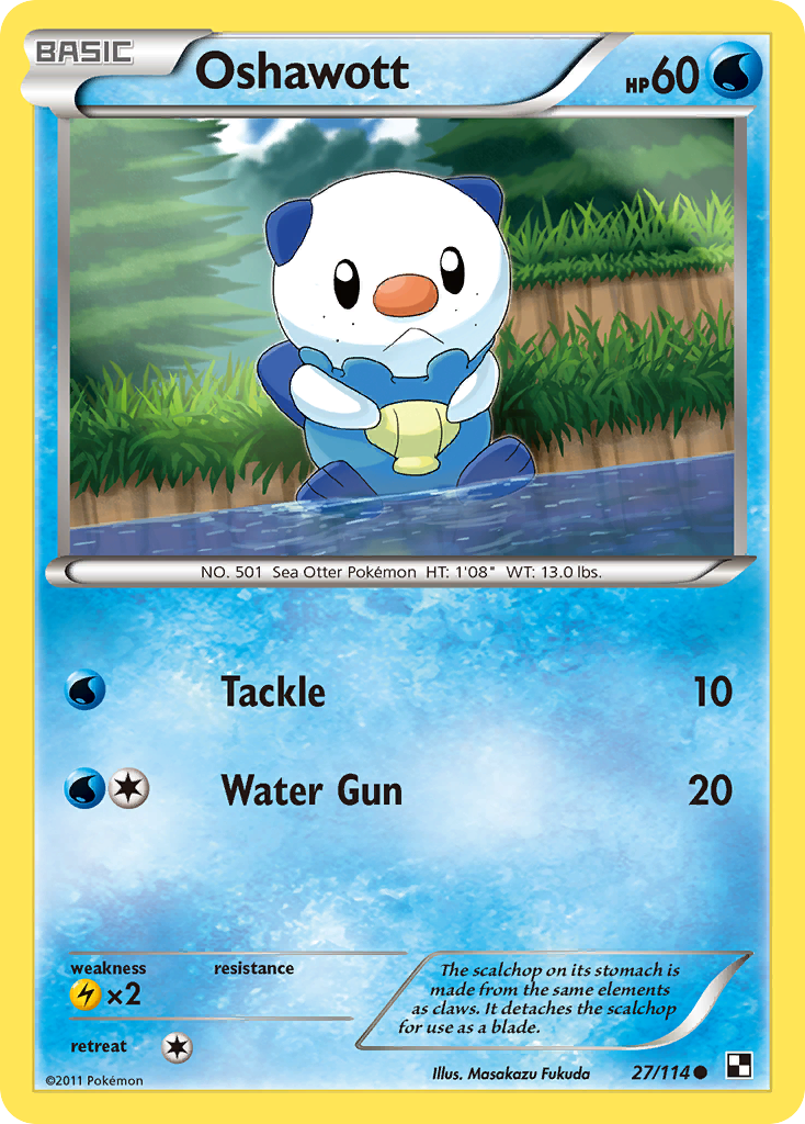 Oshawott (27/114) [Black & White: Base Set] - Card Brawlers | Quebec | Canada | Yu-Gi-Oh!