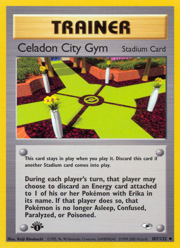 Celadon City Gym (107/132) [Gym Heroes 1st Edition] - Card Brawlers | Quebec | Canada | Yu-Gi-Oh!