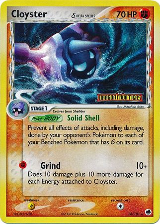 Cloyster (14/101) (Delta Species) (Stamped) [EX: Dragon Frontiers] - Card Brawlers | Quebec | Canada | Yu-Gi-Oh!