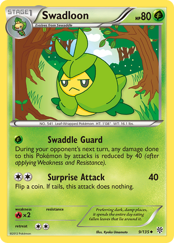 Swadloon (9/135) [Black & White: Plasma Storm] - Card Brawlers | Quebec | Canada | Yu-Gi-Oh!