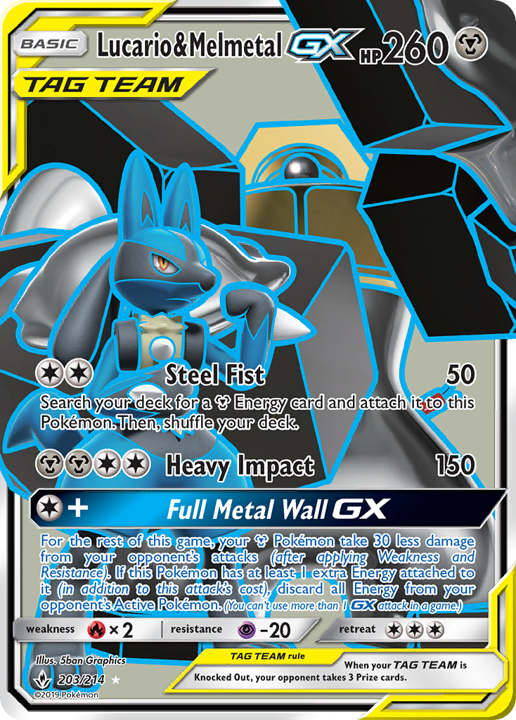 Lucario & Melmetal GX (203/214) [Sun & Moon: Unbroken Bonds] - Card Brawlers | Quebec | Canada | Yu-Gi-Oh!