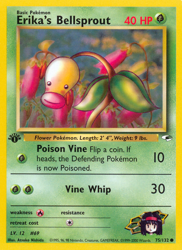 Erika's Bellsprout (75/132) [Gym Heroes 1st Edition] - Card Brawlers | Quebec | Canada | Yu-Gi-Oh!