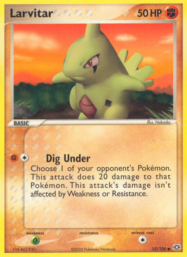 Larvitar (52/106) [EX: Emerald] - Card Brawlers | Quebec | Canada | Yu-Gi-Oh!