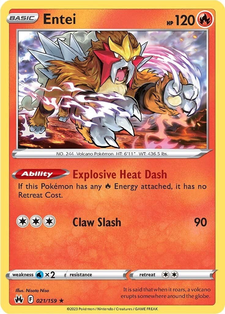 Entei (021/159) [Sword & Shield: Crown Zenith] - Card Brawlers | Quebec | Canada | Yu-Gi-Oh!