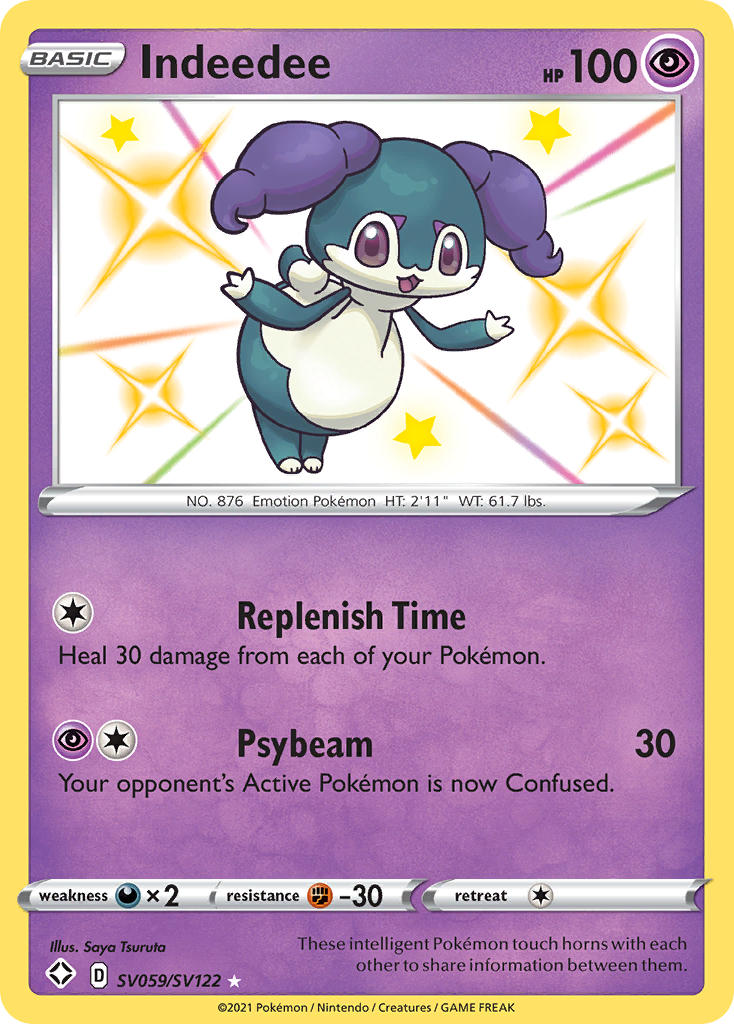Indeedee (SV059/SV122) [Sword & Shield: Shining Fates] - Card Brawlers | Quebec | Canada | Yu-Gi-Oh!