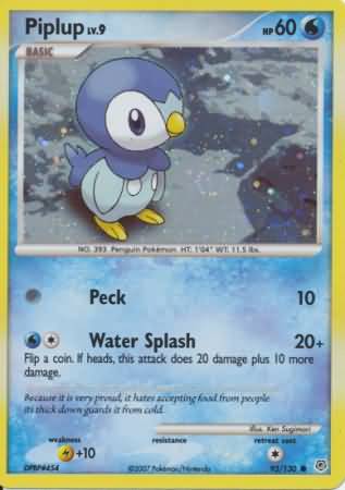 Piplup (93/130) (Cosmos Holo) [Diamond & Pearl: Base Set] - Card Brawlers | Quebec | Canada | Yu-Gi-Oh!
