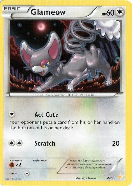Glameow (27/30) [XY: Trainer Kit 3 - Pikachu Libre] - Card Brawlers | Quebec | Canada | Yu-Gi-Oh!