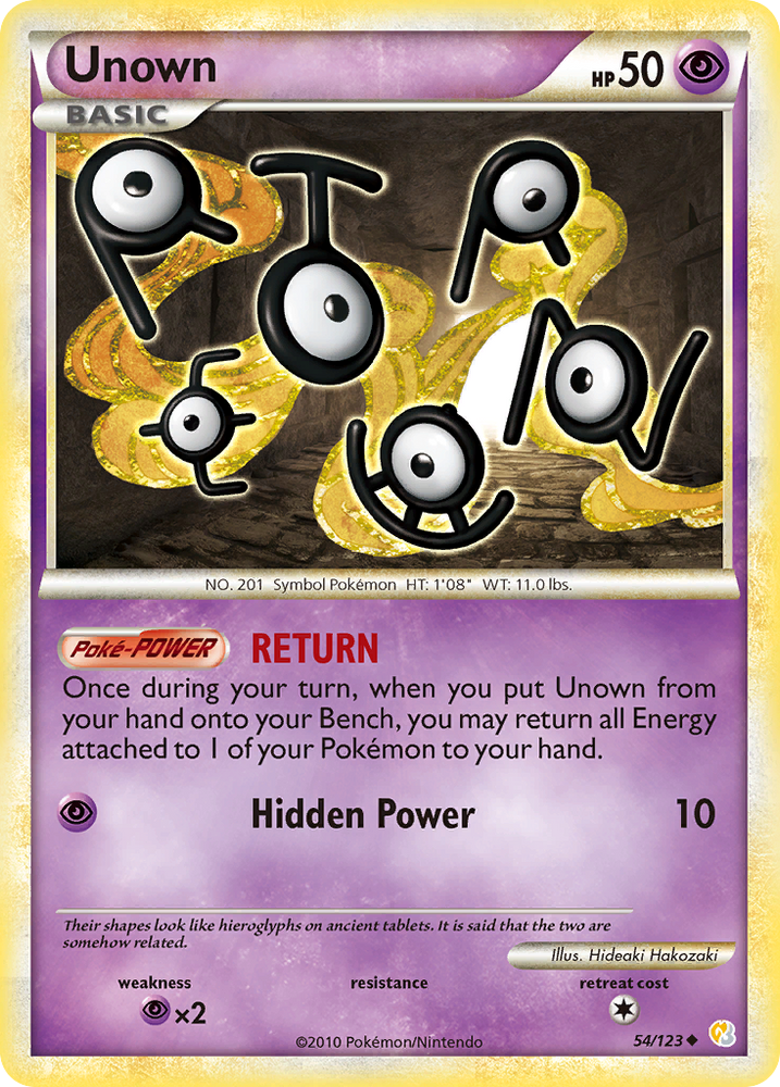 Unown (54/123) [HeartGold & SoulSilver: Base Set] - Card Brawlers | Quebec | Canada | Yu-Gi-Oh!