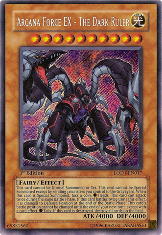 Arcana Force EX - The Dark Ruler [LODT-EN017] Secret Rare - Card Brawlers | Quebec | Canada | Yu-Gi-Oh!