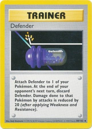 Defender (80/102) [Base Set Shadowless Unlimited] - Card Brawlers | Quebec | Canada | Yu-Gi-Oh!