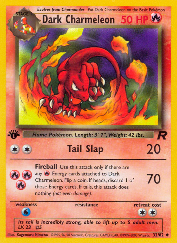 Dark Charmeleon (32/82) [Team Rocket 1st Edition] - Card Brawlers | Quebec | Canada | Yu-Gi-Oh!