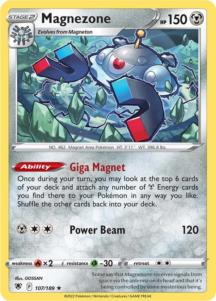 Magnezone (107/189) [Sword & Shield: Astral Radiance] - Card Brawlers | Quebec | Canada | Yu-Gi-Oh!