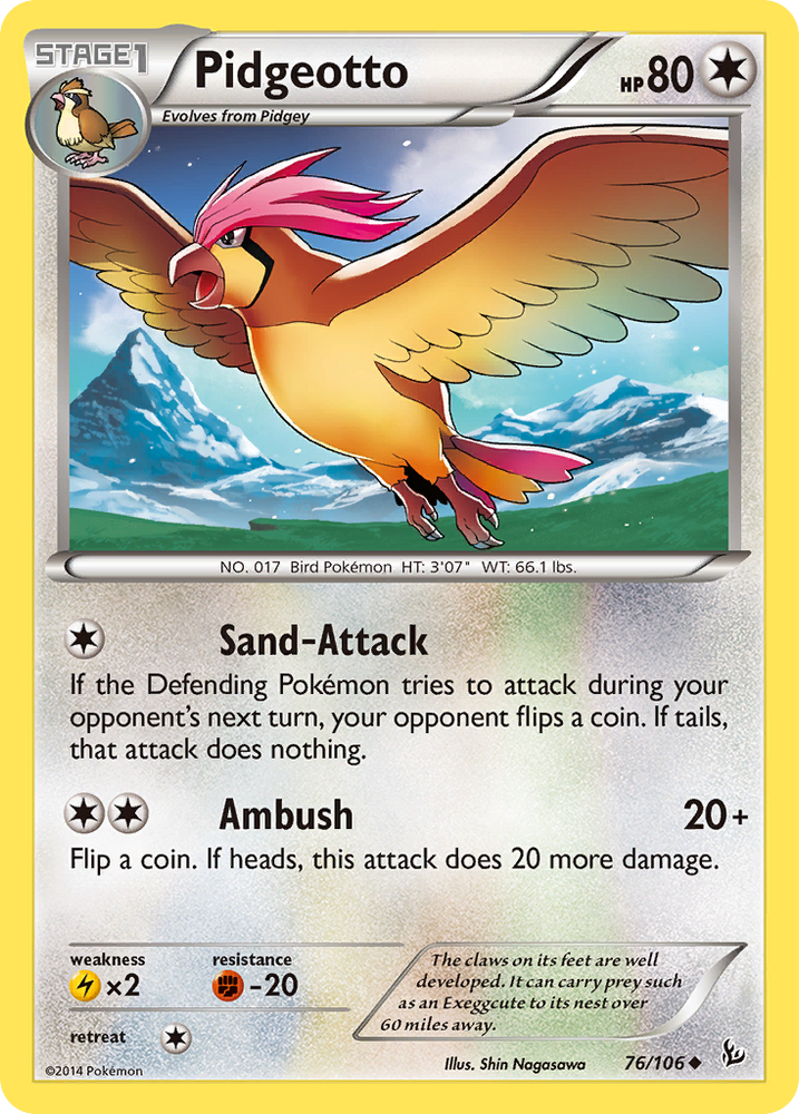 Pidgeotto (76/106) [XY: Flashfire] - Card Brawlers | Quebec | Canada | Yu-Gi-Oh!