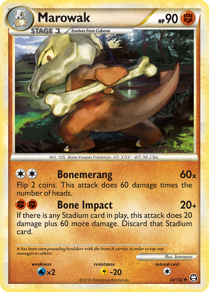 Marowak (44/102) [HeartGold & SoulSilver: Triumphant] - Card Brawlers | Quebec | Canada | Yu-Gi-Oh!