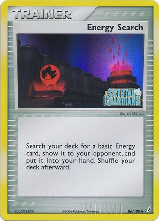 Energy Search (86/100) (Stamped) [EX: Crystal Guardians] - Card Brawlers | Quebec | Canada | Yu-Gi-Oh!