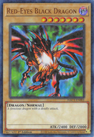 Red-Eyes Black Dragon (Duel Terminal) [HAC1-EN003] Parallel Rare - Card Brawlers | Quebec | Canada | Yu-Gi-Oh!