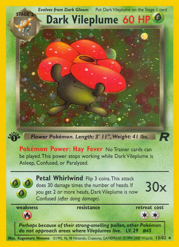 Dark Vileplume (13/82) [Team Rocket 1st Edition] - Card Brawlers | Quebec | Canada | Yu-Gi-Oh!