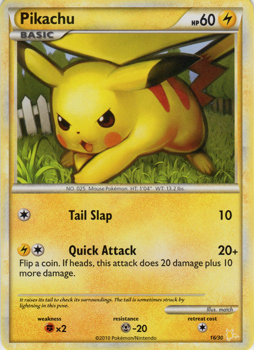 Pikachu (16/30) [HeartGold & SoulSilver: Trainer Kit - Raichu] - Card Brawlers | Quebec | Canada | Yu-Gi-Oh!