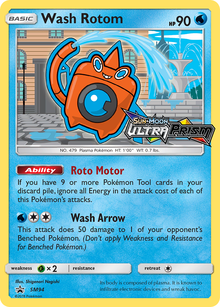 Wash Rotom (SM94) [Sun & Moon: Black Star Promos] - Card Brawlers | Quebec | Canada | Yu-Gi-Oh!