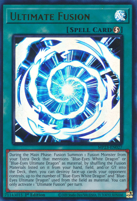 Ultimate Fusion [MP23-EN027] Ultra Rare - Card Brawlers | Quebec | Canada | Yu-Gi-Oh!