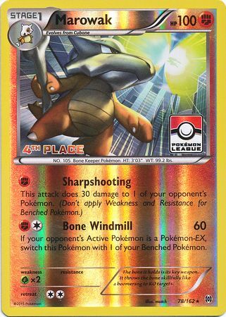 Marowak (78/162) (League Promo 4th Place) [XY: BREAKthrough] - Card Brawlers | Quebec | Canada | Yu-Gi-Oh!