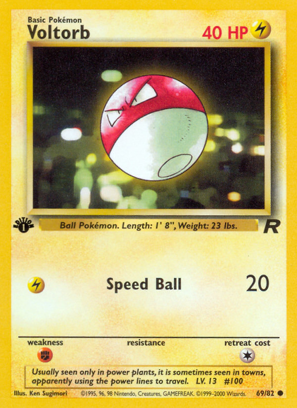Voltorb (69/82) [Team Rocket 1st Edition] - Card Brawlers | Quebec | Canada | Yu-Gi-Oh!