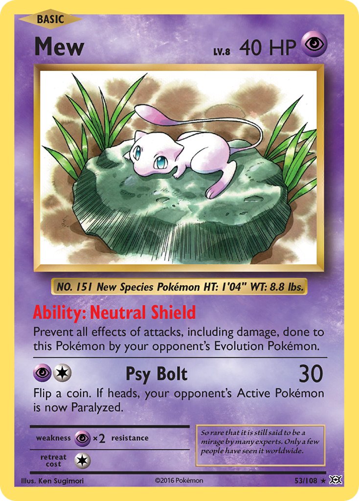 Mew (53/108) (Theme Deck Exclusive) [XY: Evolutions] - Card Brawlers | Quebec | Canada | Yu-Gi-Oh!