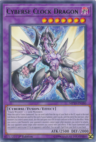 Cyberse Clock Dragon [MP19-EN180] Rare - Card Brawlers | Quebec | Canada | Yu-Gi-Oh!