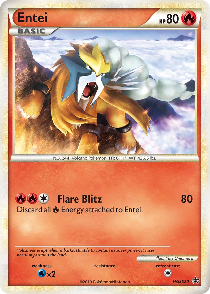 Entei (HGSS20) [HeartGold & SoulSilver: Black Star Promos] - Card Brawlers | Quebec | Canada | Yu-Gi-Oh!