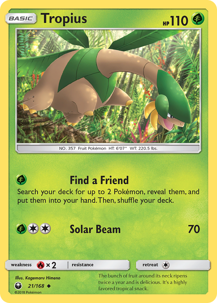 Tropius (21/168) [Sun & Moon: Celestial Storm] - Card Brawlers | Quebec | Canada | Yu-Gi-Oh!