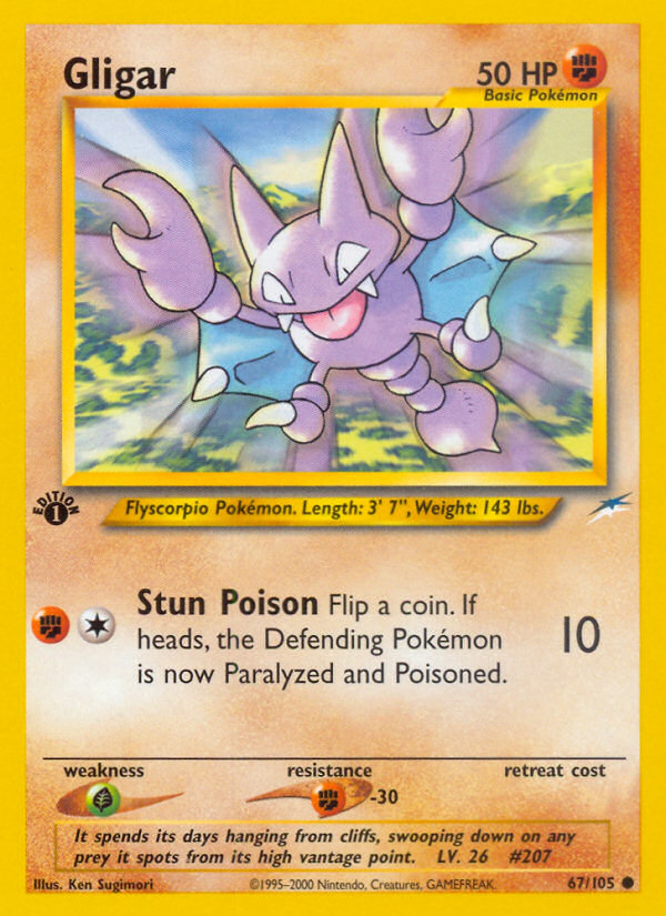 Gligar (67/105) [Neo Destiny 1st Edition] - Card Brawlers | Quebec | Canada | Yu-Gi-Oh!