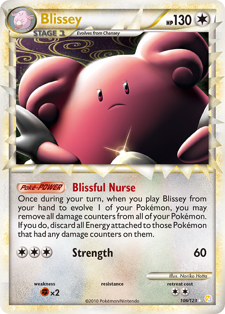 Blissey (106/123) [HeartGold & SoulSilver: Base Set] - Card Brawlers | Quebec | Canada | Yu-Gi-Oh!
