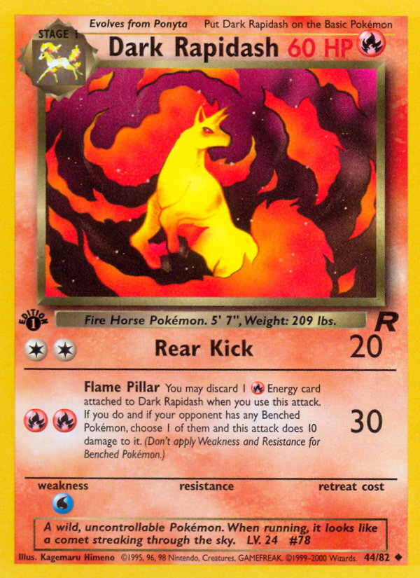 Dark Rapidash (44/82) [Team Rocket 1st Edition] - Card Brawlers | Quebec | Canada | Yu-Gi-Oh!