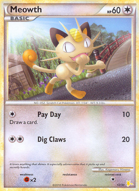 Meowth (12/30) [HeartGold & SoulSilver: Trainer Kit - Raichu] - Card Brawlers | Quebec | Canada | Yu-Gi-Oh!