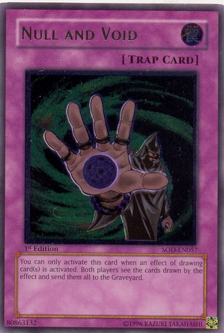 Null and Void [SOD-EN057] Ultimate Rare - Card Brawlers | Quebec | Canada | Yu-Gi-Oh!