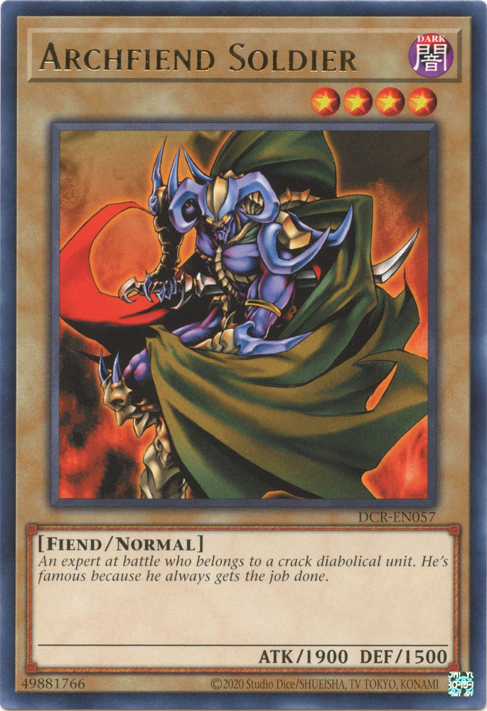 Archfiend Soldier (25th Anniversary) [DCR-EN057] Rare - Card Brawlers | Quebec | Canada | Yu-Gi-Oh!